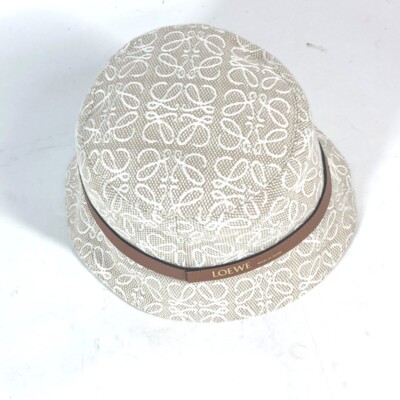 LOEWE K820HB1X41 Anagram jacquard logo Bucket hat bob hat BeigeBased Unused LOEWE K820HB1X41 Anagram jacquard logo Bucket hat bob hat  main image 4