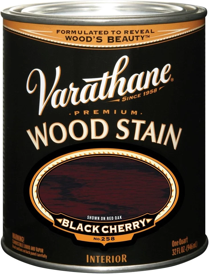 1/2 Pt 241413 Black Cherry Oil-Based Interior Wood Stain - Image 4 of 4