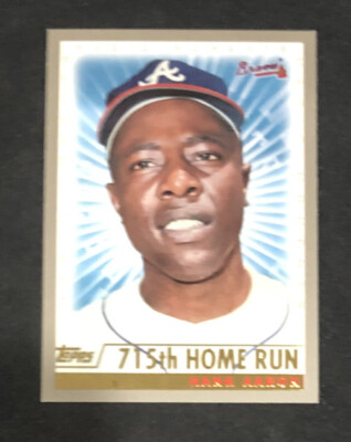 MLBオーセンティックコレクション2000ポスター 2000 TOPPS HANK AARON MAGIC MOMENTS 755TH HOME RUN #237 ATLANTA