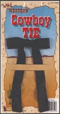 FORUM WESTERN TIE BLACK COWBOY TIE ADULT HALLOWEEN COSTUME ACCESSORY 51614