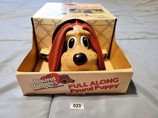 023 Vintage Pound Puppies Pull Along Playtime Products, Inc. Tonka 1986