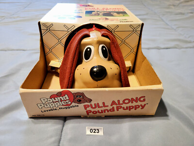 023 Vintage Pound Puppies Pull Along Playtime Products, Inc. Tonka
