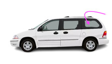Fits: 1999-2001 Ford Windstar Rear Left Quarter Window Glass W/O Sliding Door