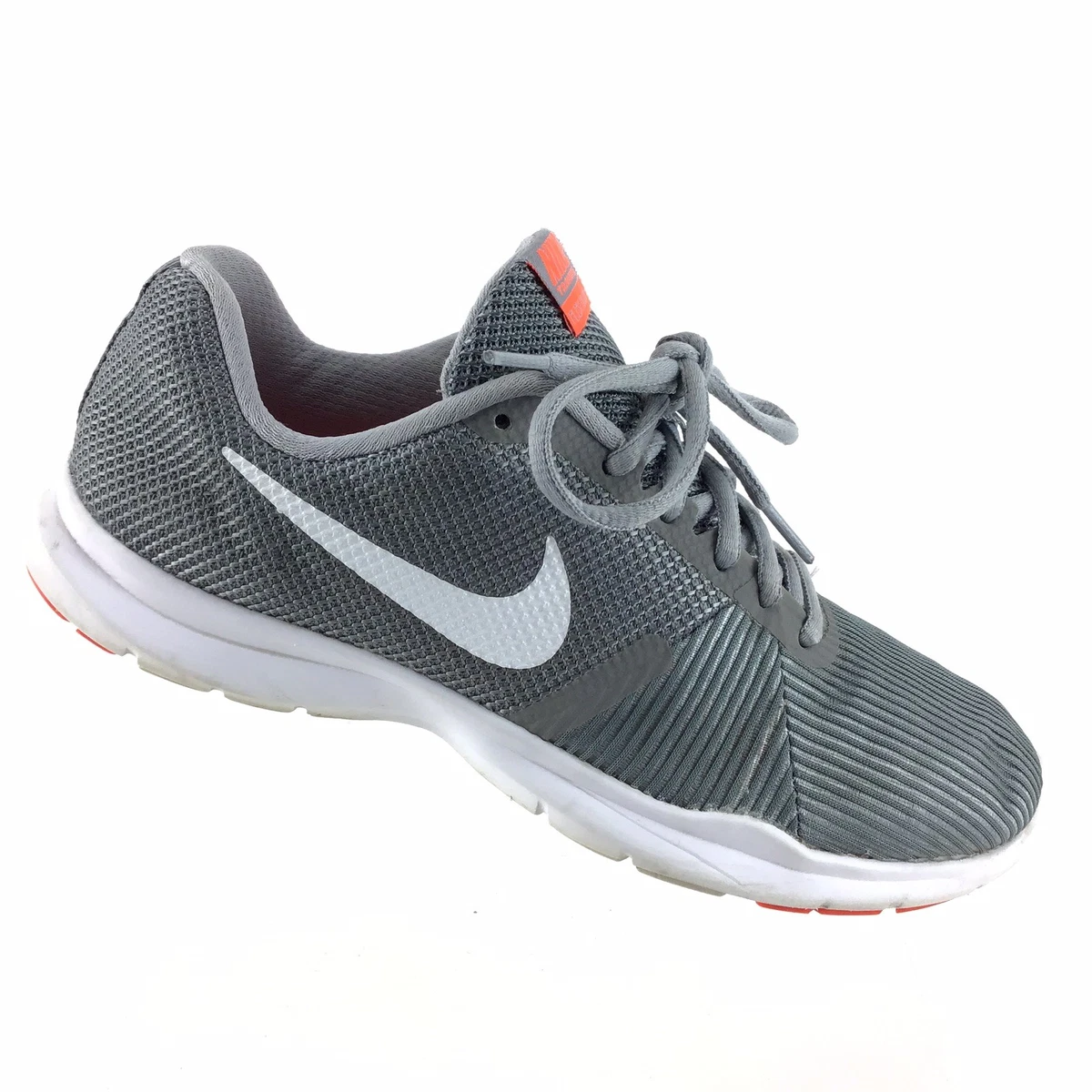 Nike Flex Bijoux Training Wolf Gray White Lace Up Women&#039;s 8 Shoes A3 | eBay