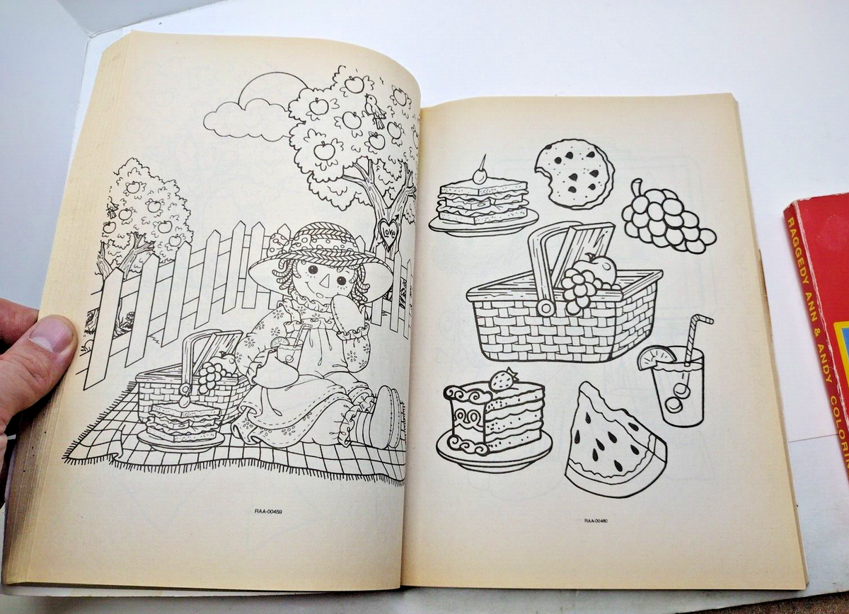 Classic Raggedy Ann and Andy Coloring And Activity Book Vintage