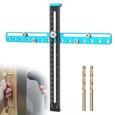 Cabinet Hardware Doweling Jig, Adjustable Cabinet Handles Install Template Tool,