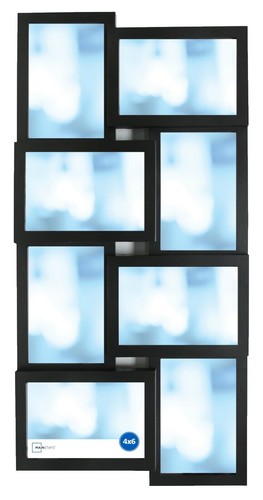 Ibalux Linen Picture Board With Black Wavy Frame - 15.7x15.7 Inch, Wood Clips & Jute Rope, Wall Decor - View #6