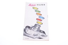   LEICA FILTER ORIGINAL PRODUCT GUIDE BROCHURE BOOKLET GERMAN 125