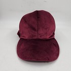 Surell Solid Velvet Baseball Cap Women's One Size Bordeaux