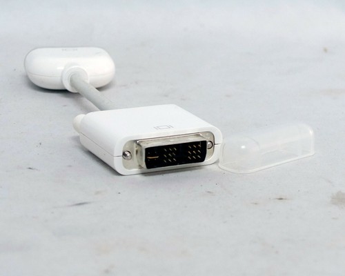 Genuine DVI To VGA Adapter Video Cable Apple Macbook - Picture 1 of 3