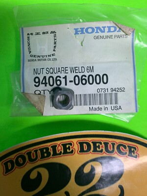 Walnuts4点セット GENUINE Honda NOS 94061-06000 NUT, SQ WELD (6MM) | eBay
