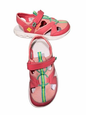 COLUMBIA YOUTH TECHSUM WAVE WATER SHOES SANDALS MULTICOLOR PINK SIZE 3