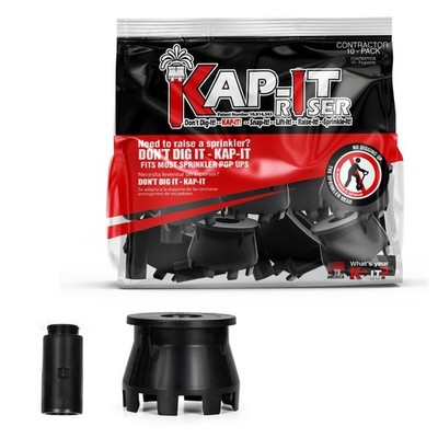 K-IT 1.5 Inch Pop-Up Riser Extension 10 Pack, No-Dig Stackable Irrigation Ada...