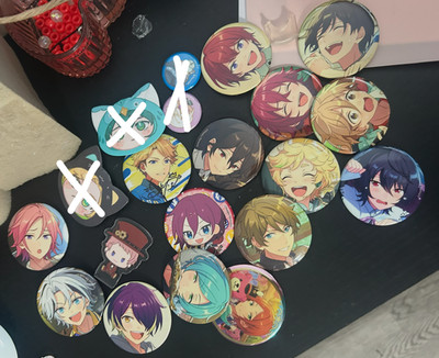 Ensemble Stars Bulk Lot Can Badges Buttons Rei Arashi Kanata Midori Tsukasa Mao