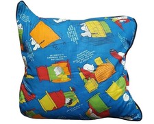 Vintage NOS PEANUTS SNOOPY Pillow Determined Productions Charlie Brown Lucy