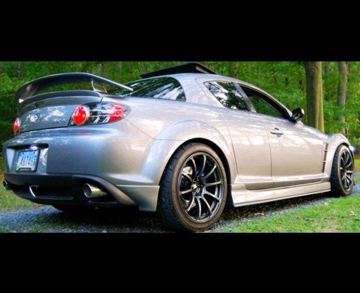 RX8ウィング Fiber Glass Primer Rear Wing Mazda RX-8 RX8 04-2011 Ships From USA