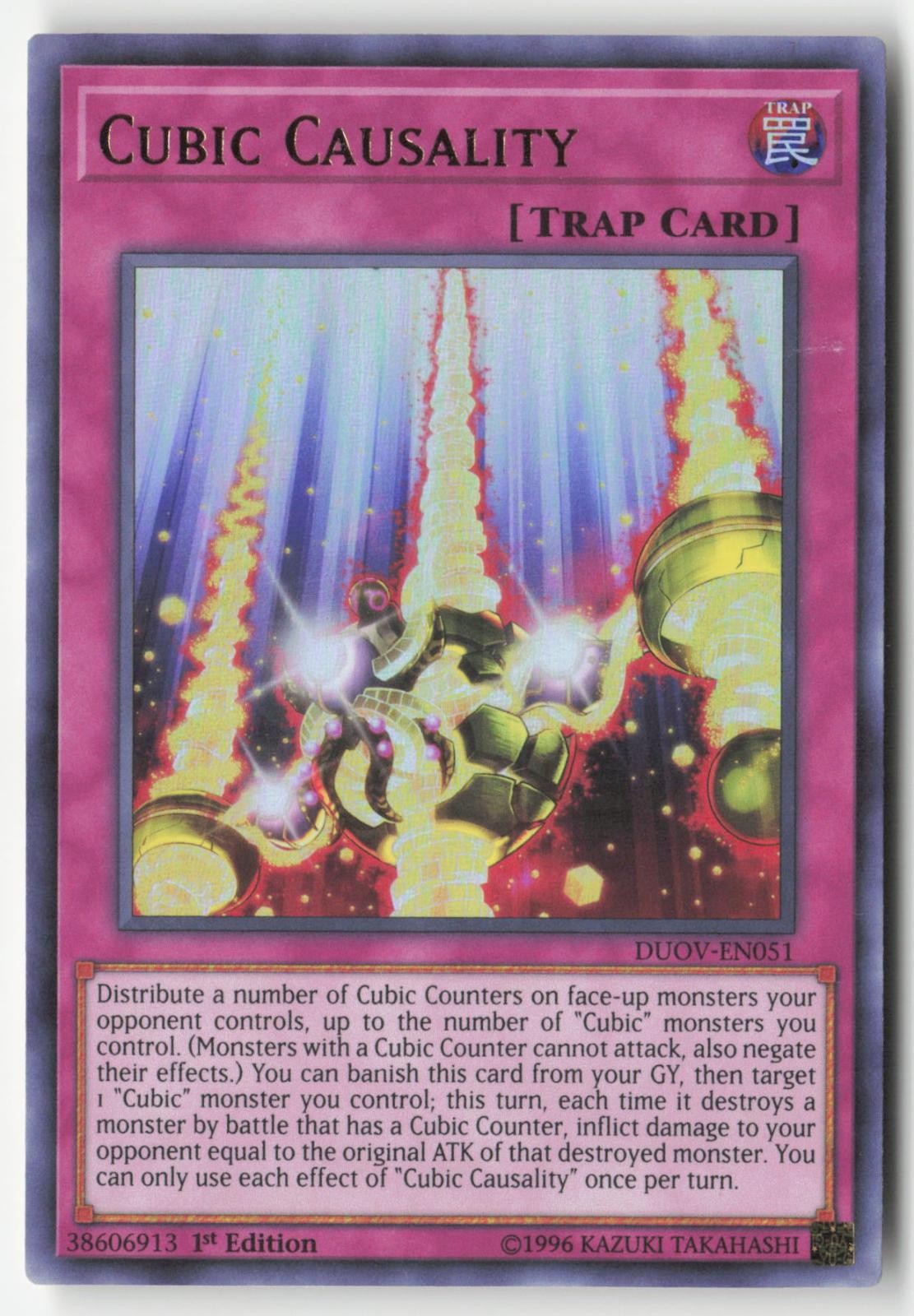 Cubic Causality DUOV-EN051 Ultra Rare Duel Overload Yu-Gi-Oh 1st Edition LP
