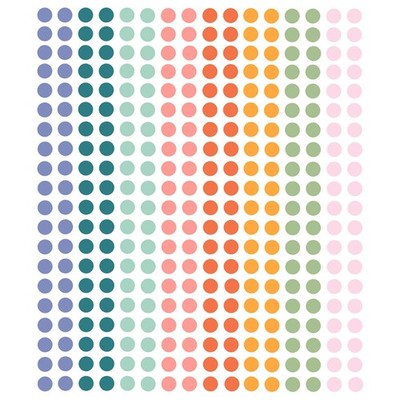 Yeachlaing 1/4 Inch Round Color Coding Labels 0.25 inch - 1800 Pack, 8 Colors 