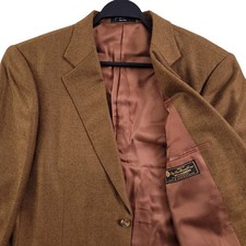 Loro Piana x Nordstrom Blazer 44L 100 Cashmere Brown Sport Coat Jacket JWN