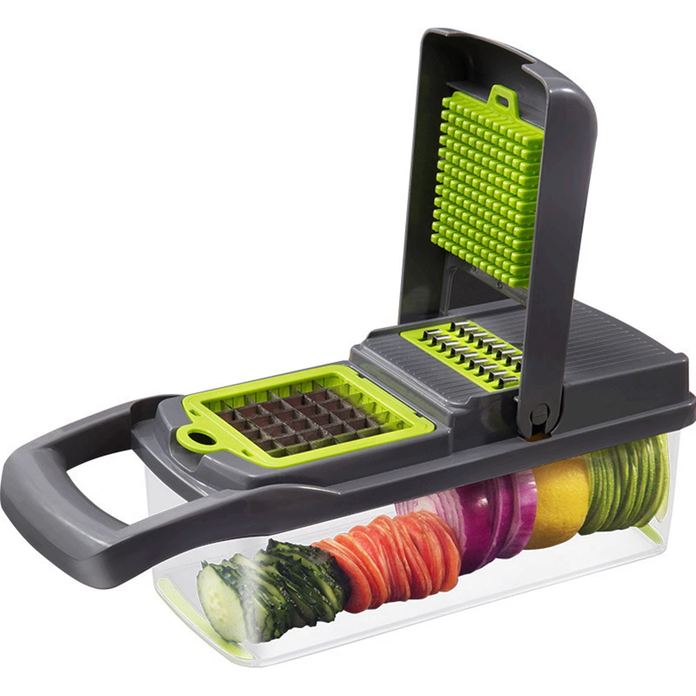 16-In-1 Fruit Vegetable Slicer Cutter Food Onion Veggie Dicer Chopper Kitchen