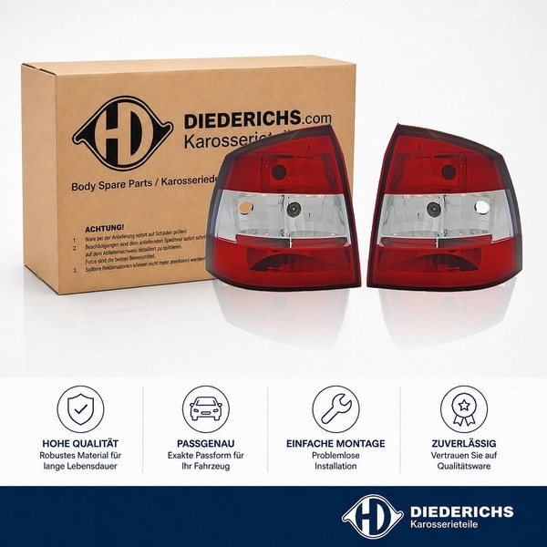 Heckleuchtensatz Diederichs 1805595 FÜR Opel-image