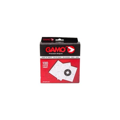 Gamo Paper Targets (100 pack) One Size, White 