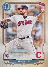 Logan Allen 2020 Topps Gypsy Queen 123 Cleveland Indians Rookie BASEBALL Card