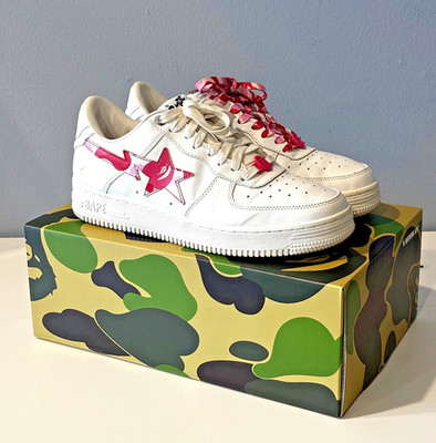 A Bathing Ape ABC Camo Bape Sta Pink US 11 Sneakers | AUTHENTIC | PRE-OWNED | VG