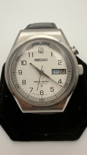 Seiko Bell-Matic Automatic 4006-6071 ''White Military Dial'' Vintage Men's Watch