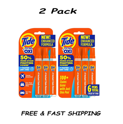 #ad Tide To Go Instant Stain Remover Pen Fresh 1.01 fl oz 3 Count Each 2 Pack $13.22