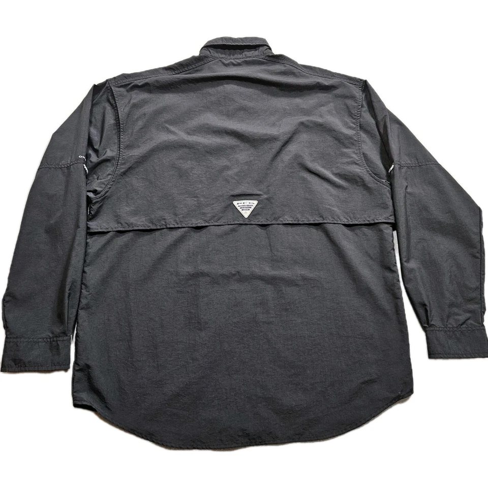 Louisianana Lafayette RAGIN 'CAJUNS  Columbia PFG Bahama Shirt Mens Medium Black - Image 2 of 4