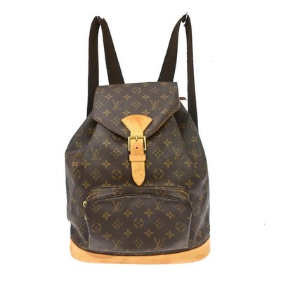 Louis Vuitton Vintage Montsouris Monogram Canvas Brown Backpack