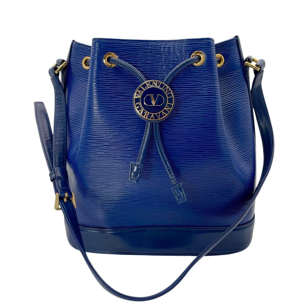 Valentino Garavani Blue Leather Shoulder Bag, Authentic, Near Mint Condition Ja thumbnail 2