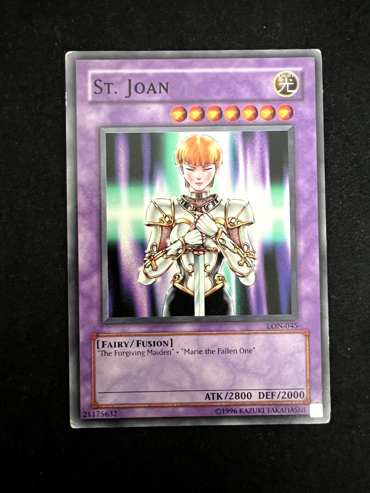 St. Joan LON-E045 YuGiOh Labyrinth of Nightmare trading card — raw and PSA graded price guide