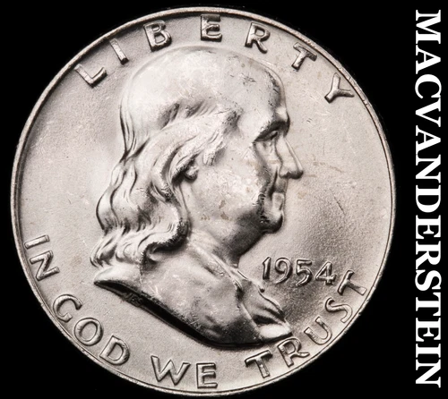 1954-D Franklin Half Dollar - FBL - Choice Gem Brilliant Uncirculated+++  #G7175