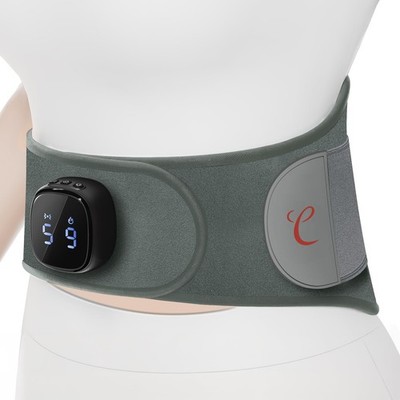 Comfytemp Cordless Portable Heating Pad with Massager for Lower Back Grey