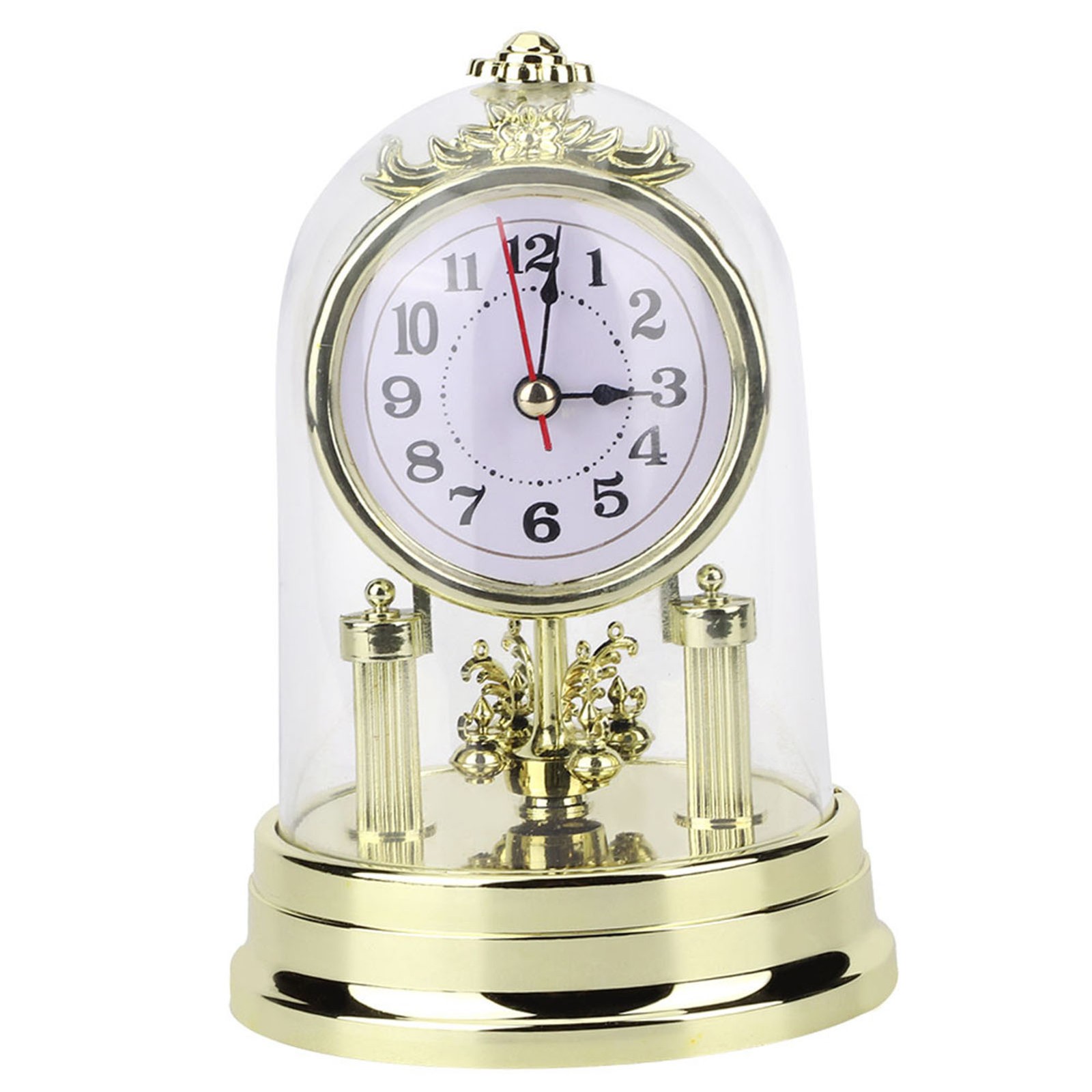 European Retro Style Living Room Clock Antique Silent Table Clock Home Decor