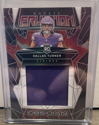 2024 Panini Obsidian Dallas Turner Rookie Eruption Patch #ERM-DTR