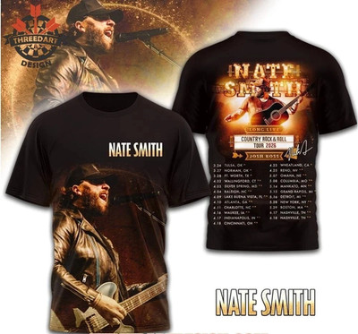 New Nate Smith Plots Long Live Country Rock & Roll S to 5XL 3D AOP Shirt