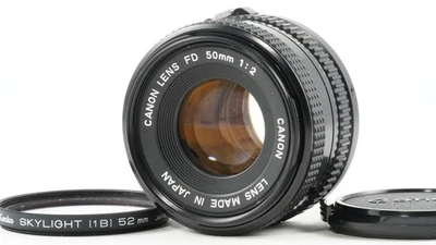 Canon Nuevo objetivo principal estándar FD NFD 50mm f/2 MF de Japón #714 - Imagen 1 de 4