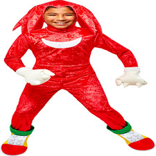 Rubies Sonic The Hedgehog Knuckles The Echidna Costume For Kids Boys Large