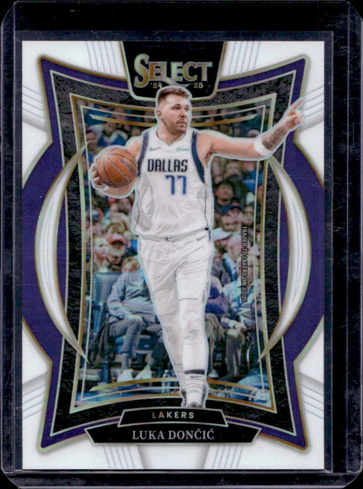 2024-25 Select Luka Doncic Concourse White Prizm #122/149 Lakers