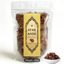 Star Anise 250g Whole Dried Anise Spice Badian Cooking Tea Herb