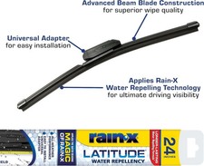 Rain-x Latitude Water Repellency 2-in-1 Windshield Wiper Blade 24 Rain-x Latitude Water Repellency 2-in-1 Windshield Wiper Blade 24