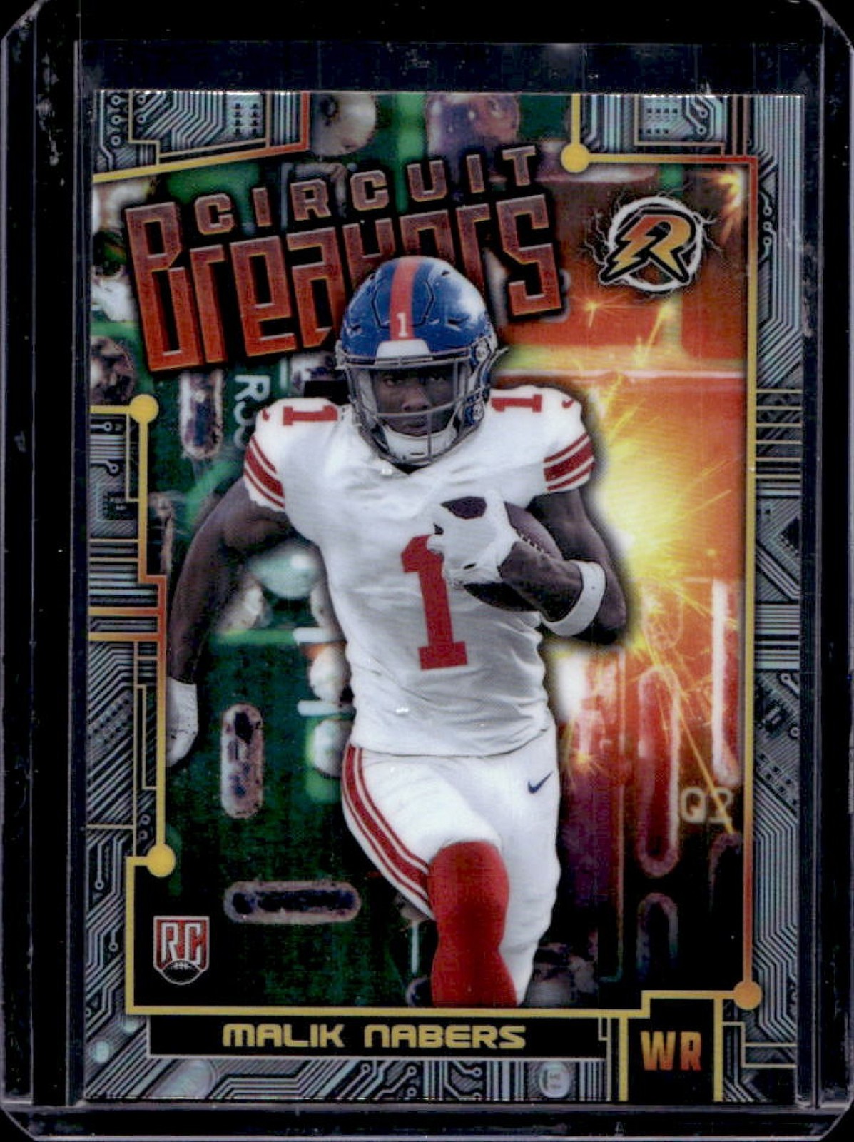 2024 Topps Resurgence Malik Nabers Circuit Breakers RC Refractor #CB-2 Giants