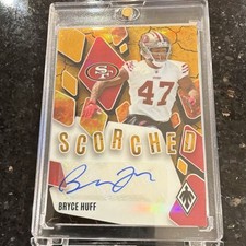 Panini 2025 Phoenix Bryce Huff 49ers Scorched Signatures Auto Serial /10