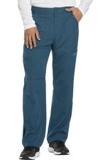 Dickies Dynamix Men Scrubs Pant Zip Fly Cargo DK110S, S Short, Caribbean Blue