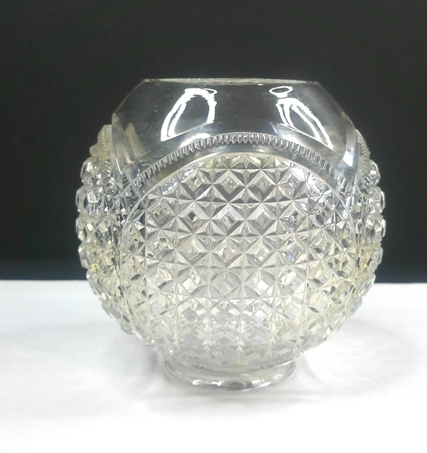 Copo e cálice Greentown/Indiana, austríaco, #200, Rose Bowl, c1898, EAPG, Muito bom estado - Imagem 3 de 4