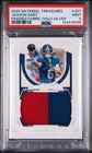 2025 National Treasures Jaxson Dart Framed Fabric 2-Color Patch Rookie /25