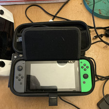 Nintendo Switch Gray & Green Joy-Con Handheld System with Carrying Case
